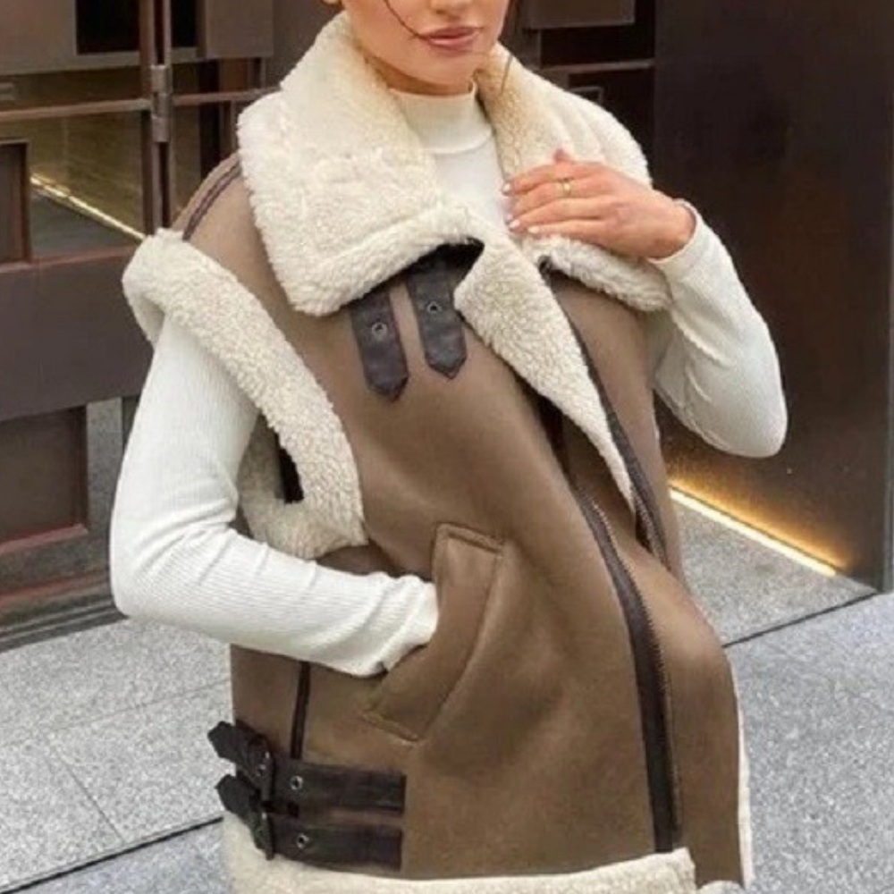 Zara Shearling Vest